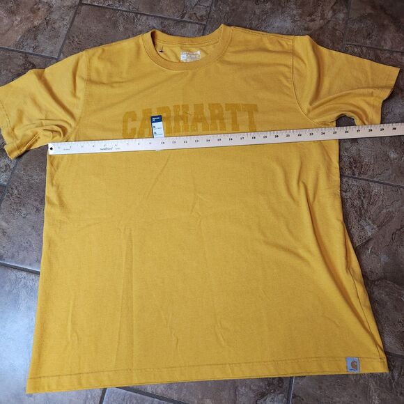Carhartt Men’s XL T-Shirt – Relaxed Fit, Honey, Short Sleeve, NWT - Picture 6 of 7